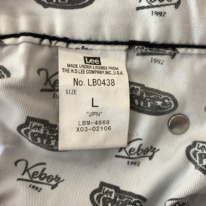 【中古品】【メンズ】 Lee Pipes リー・パイプス × KEBOZ ケボズ 別注 コラボ BAGGY DENIM PANTS LB0438 バギー デニムパンツ ボトムス ワイドパンツ 153-260720-ko-10-tei サイズ：L カラー：ブラック 万代Net店