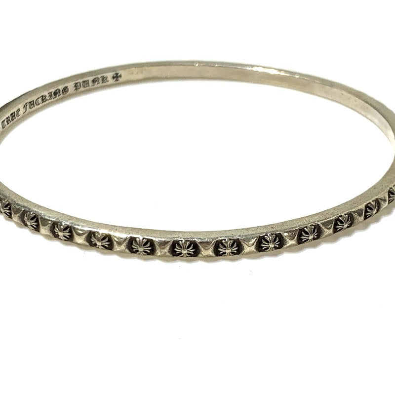 【中古品】【メンズ】 CHROME HEARTS クロムハーツ BNGL TFP トゥルー ファッキン パンク ブレスレット アクセサリー バングル 925 190-261027-ko-01-teih カラー：シルバー 万代Net店
