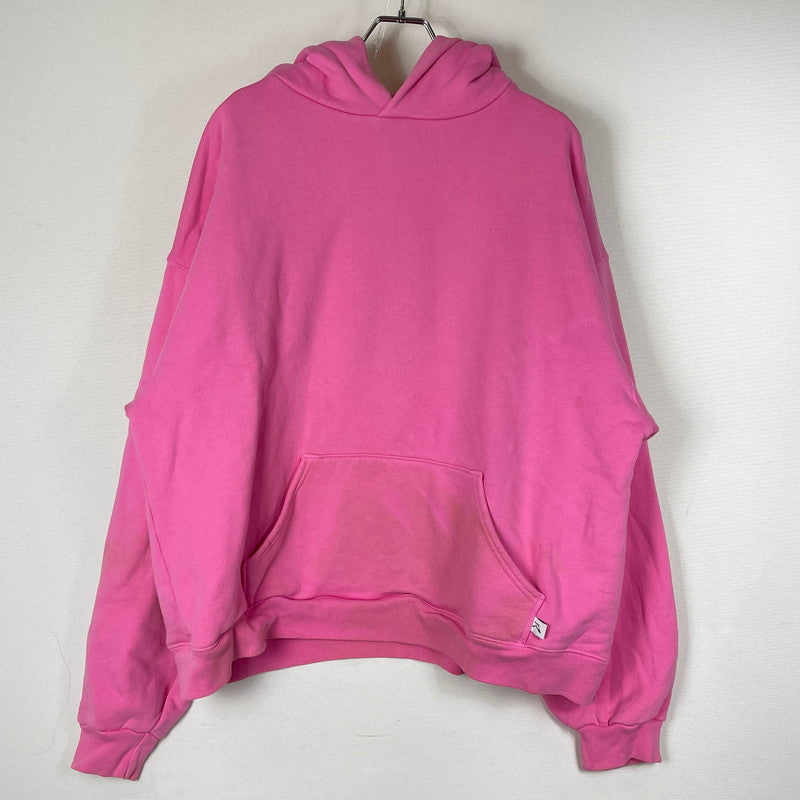 【現状渡し品】【メンズ】 AKIMBO CLUB アキンボ クラブ BOX SIRUETTO HOODIE ボックス シルエット フーディ トップス プルオーバーパーカー 142-260719-sa-03-tei サイズ：XL カラー：ピンク 万代Net店
