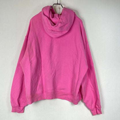 【現状渡し品】【メンズ】 AKIMBO CLUB アキンボ クラブ BOX SIRUETTO HOODIE ボックス シルエット フーディ トップス プルオーバーパーカー 142-260719-sa-03-tei サイズ：XL カラー：ピンク 万代Net店