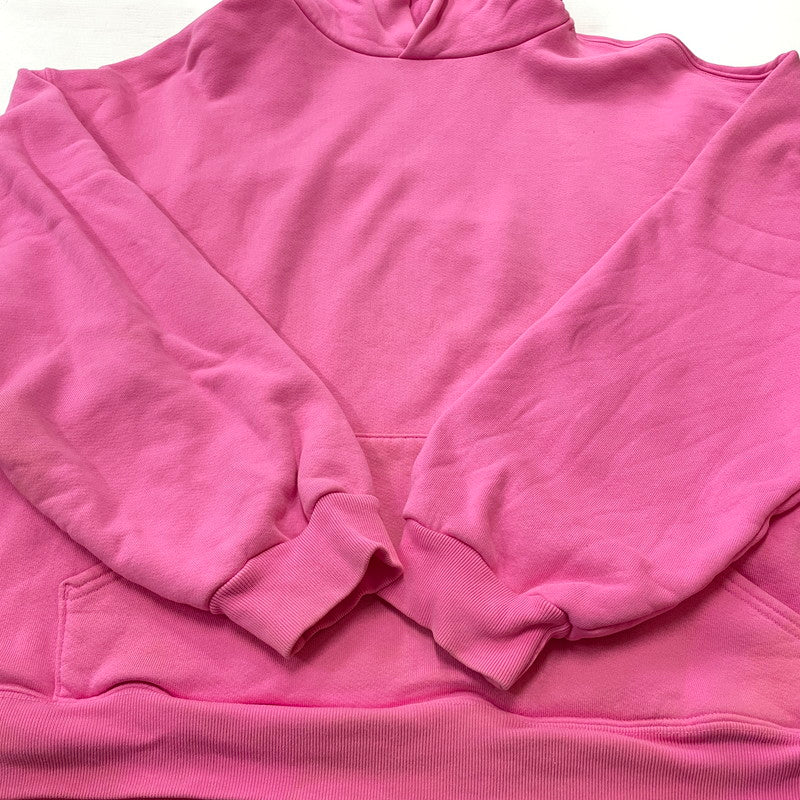 【現状渡し品】【メンズ】 AKIMBO CLUB アキンボ クラブ BOX SIRUETTO HOODIE ボックス シルエット フーディ トップス プルオーバーパーカー 142-260719-sa-03-tei サイズ：XL カラー：ピンク 万代Net店