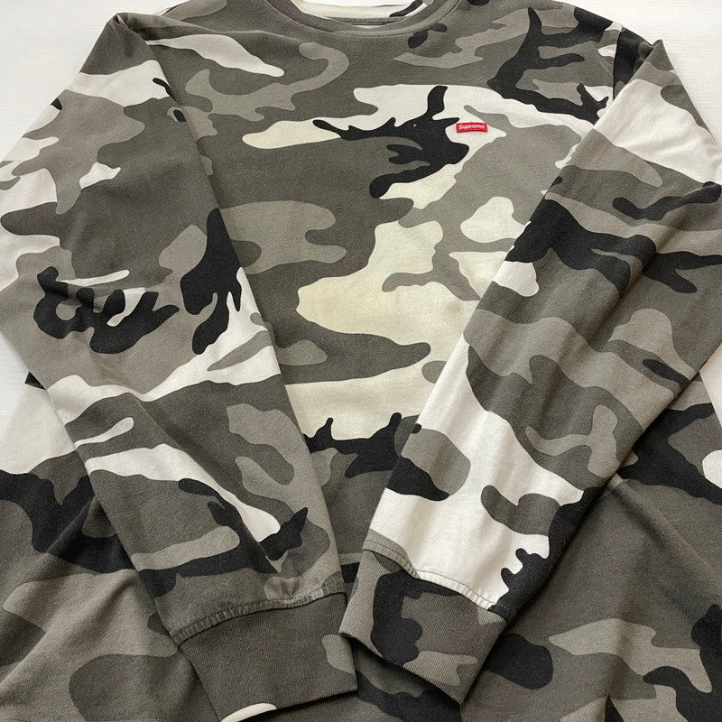 【現状渡し品】【メンズ】 SUPREME シュプリーム 25SS SMALL BOX L/S TEE ”SNOW CAMO” 2025年春夏 スモール ボックス ロングスリーブ Tシャツ 長袖 トップス 149-260719-sa-09-tei サイズ：S カラー：総柄 万代Net店