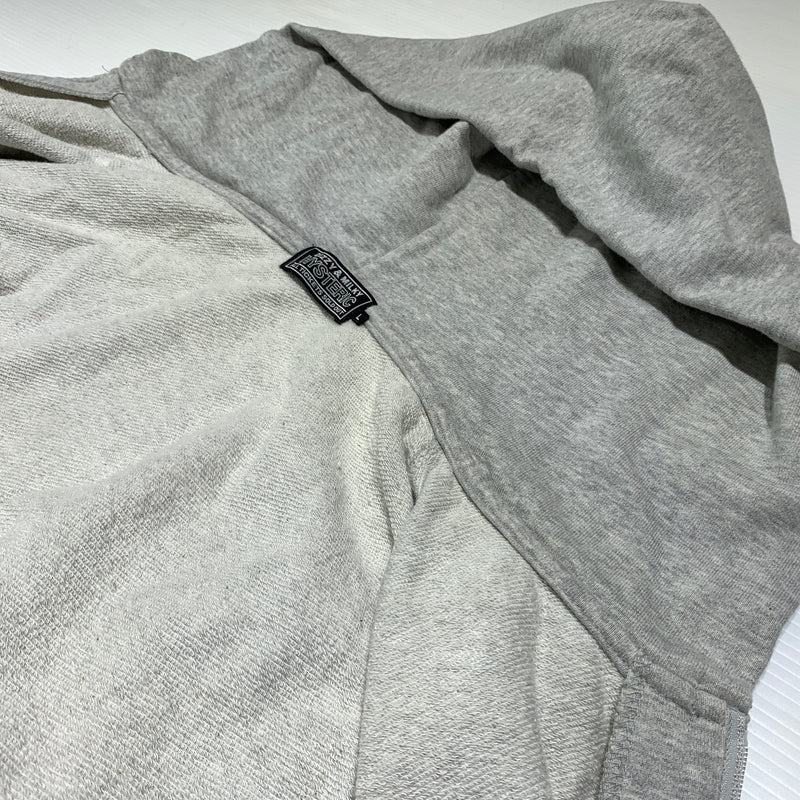 【中古品】【メンズ】 HYSTERIC GLAMOUR ヒステリックグラマー HYS FLARE LOGO HOODIE 02261CF01 フレア ロゴ フーディ トップス フルジップパーカー 140-260720-ko-18-tei サイズ：L カラー：グレー 万代Net店