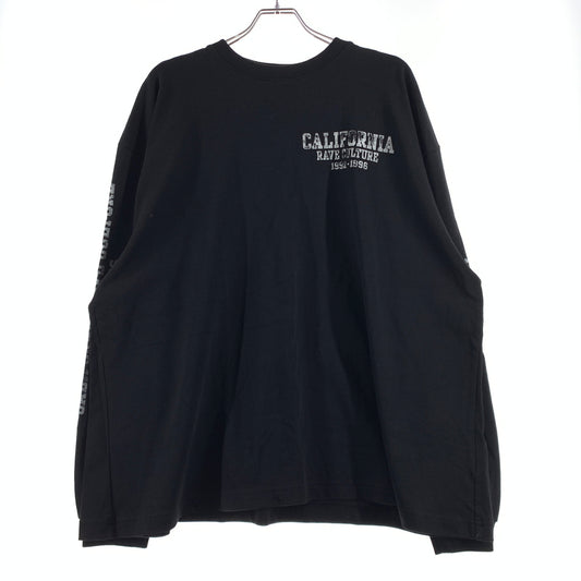 【中古品】【メンズ】 WILLY CHAVARRIA ウィリー チャバリア CALIFORNIA L/S TEE カリフォルニア ロングスリーブ Tシャツ 長袖 トップス 142-260720-ko-37-tei サイズ：S カラー：ブラック 万代Net店
