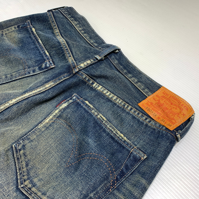 【現状渡し品】【メンズ】 Levi's リーバイス S501XX DENIM PANTS 44501-0030 デニムパンツ ボトムス ジーンズ 大戦モデル 復刻 156-260720-ko-24-tei サイズ：34 カラー：インディゴ 万代Net店