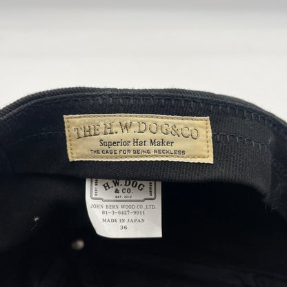 【中古品】【メンズ】 THE H.W.DOG & CO. エイチダブリュードッグアンドコー TRACKER CAP D-00004 トラッカー キャップ 帽子 ワークマンキャップ 185-260809-ko-02-tei カラー：ブラック 万代Net店