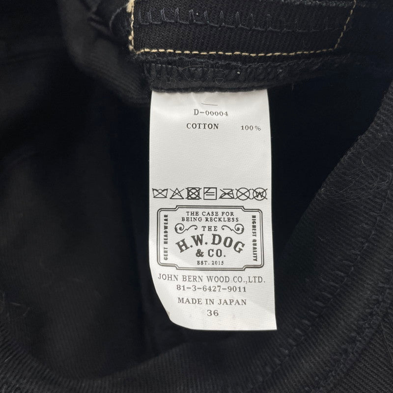 【中古品】【メンズ】 THE H.W.DOG & CO. エイチダブリュードッグアンドコー TRACKER CAP D-00004 トラッカー キャップ 帽子 ワークマンキャップ 185-260809-ko-02-tei カラー：ブラック 万代Net店