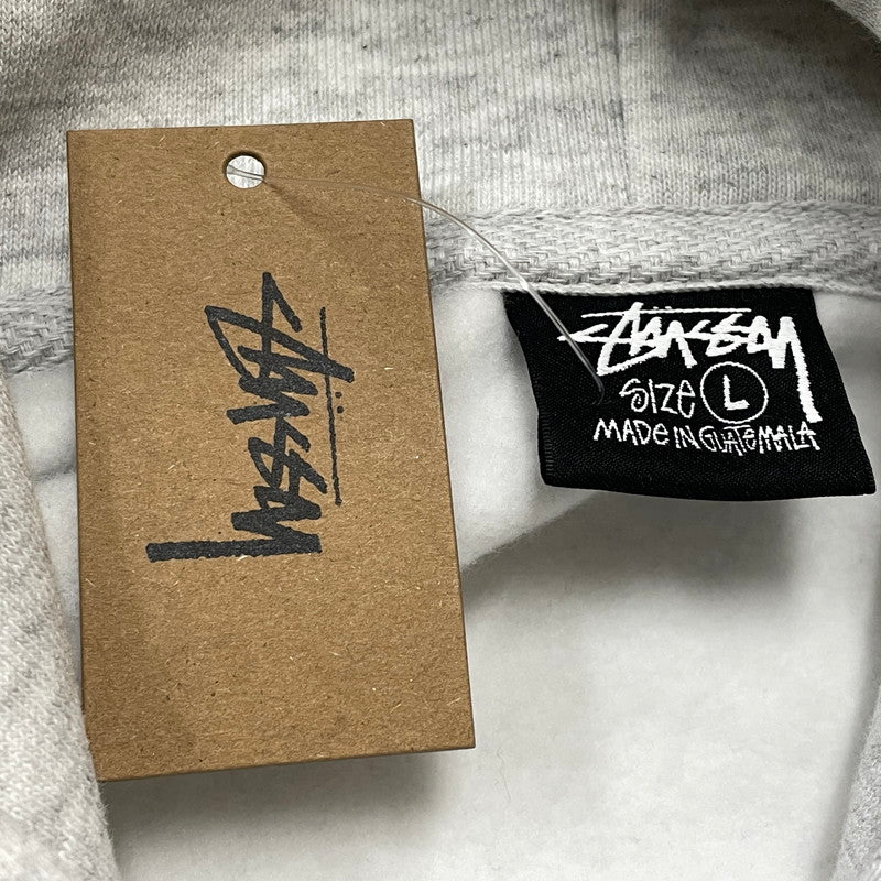 【中古品】【メンズ】 STUSSY ステューシー SEOUL LOGO HOODIE 392380 ロゴ フーディ 長袖 トップス プルオーバーパーカー 142-260720-sa-28-tei サイズ：L カラー：グレー系 万代Net店