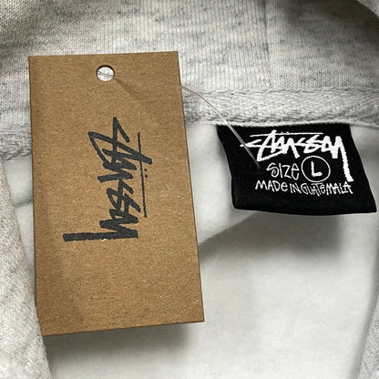 【中古品】【メンズ】 STUSSY ステューシー SEOUL LOGO HOODIE 392380 ロゴ フーディ 長袖 トップス プルオーバーパーカー 142-260720-sa-28-tei サイズ：L カラー：グレー系 万代Net店