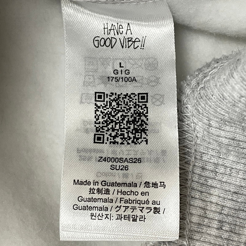 【中古品】【メンズ】 STUSSY ステューシー SEOUL LOGO HOODIE 392380 ロゴ フーディ 長袖 トップス プルオーバーパーカー 142-260720-sa-28-tei サイズ：L カラー：グレー系 万代Net店
