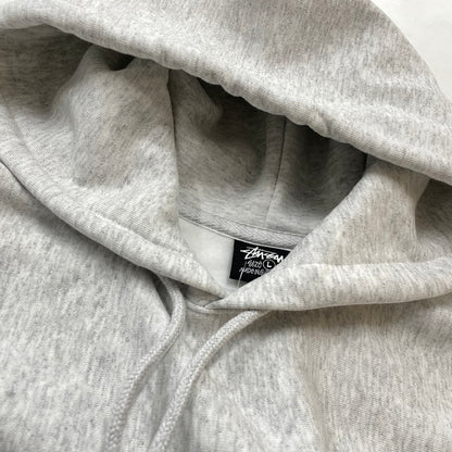 【中古品】【メンズ】 STUSSY ステューシー SEOUL LOGO HOODIE 392380 ロゴ フーディ 長袖 トップス プルオーバーパーカー 142-260720-sa-28-tei サイズ：L カラー：グレー系 万代Net店