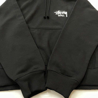 【中古品】【メンズ】 STUSSY ステューシー SEOUL LOGO HOODIE 392380 ロゴ フーディ 長袖 トップス プルオーバーパーカー 142-260720-sa-29-tei サイズ：XL カラー：ブラック 万代Net店