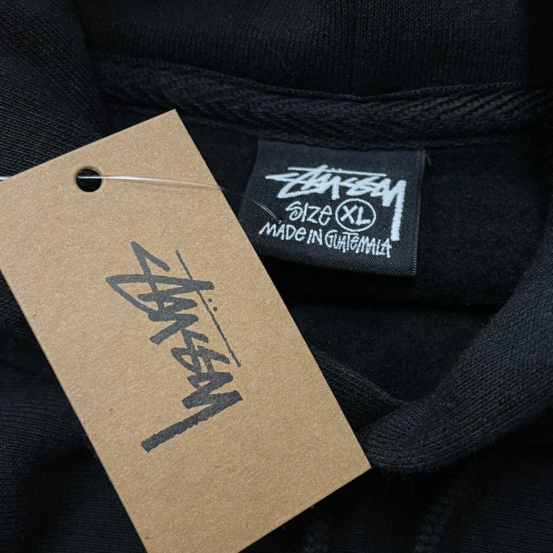 【中古品】【メンズ】 STUSSY ステューシー SEOUL LOGO HOODIE 392380 ロゴ フーディ 長袖 トップス プルオーバーパーカー 142-260720-sa-29-tei サイズ：XL カラー：ブラック 万代Net店