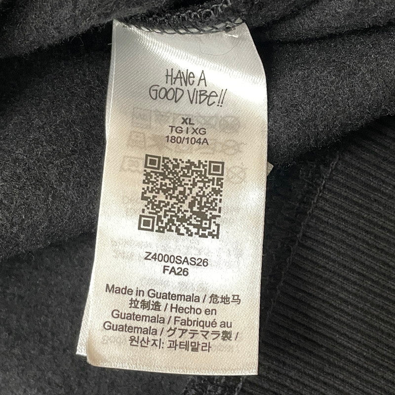 【中古品】【メンズ】 STUSSY ステューシー SEOUL LOGO HOODIE 392380 ロゴ フーディ 長袖 トップス プルオーバーパーカー 142-260720-sa-29-tei サイズ：XL カラー：ブラック 万代Net店