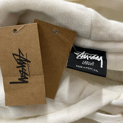 【中古品】【メンズ】 STUSSY ステューシー SEOUL LOGO HOODIE 392380 ロゴ フーディ 長袖 トップス プルオーバーパーカー 142-260720-sa-30-tei サイズ：L カラー：ホワイト系 万代Net店