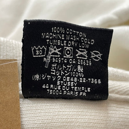 【中古品】【メンズ】 STUSSY ステューシー SEOUL LOGO HOODIE 392380 ロゴ フーディ 長袖 トップス プルオーバーパーカー 142-260720-sa-30-tei サイズ：L カラー：ホワイト系 万代Net店
