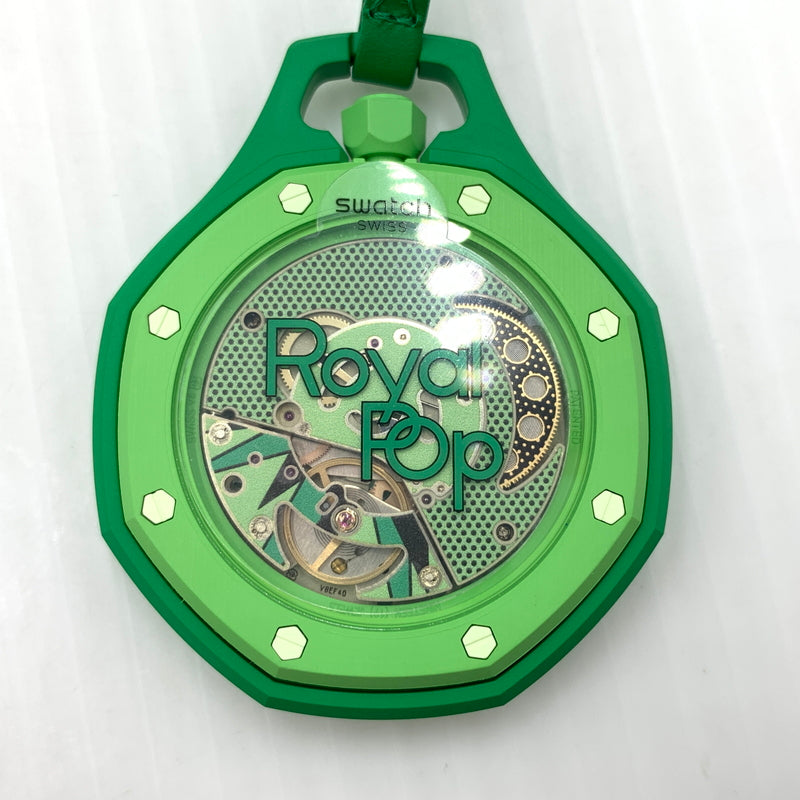 【中古品】【メンズ/レディース】 Swatch スウォッチ ×Audemars Piguet オーデマ・ピゲ 別注 コラボ ROYAL POP GREEN EIGHT ロイヤル ポップ グリーン エイト 時計 アクセサリー 197-260724-ko-01-tei カラー：グリーン 万代Net店