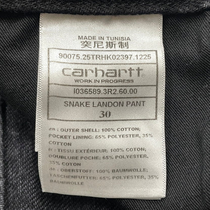 【中古品】【メンズ】 CARHARTT カーハート SNAKE LANDON PANT スネーク ランドン パンツ ボトムス デニム ジーンズ 156-260720-sa-21-tei サイズ：30 カラー：ブラック 万代Net店