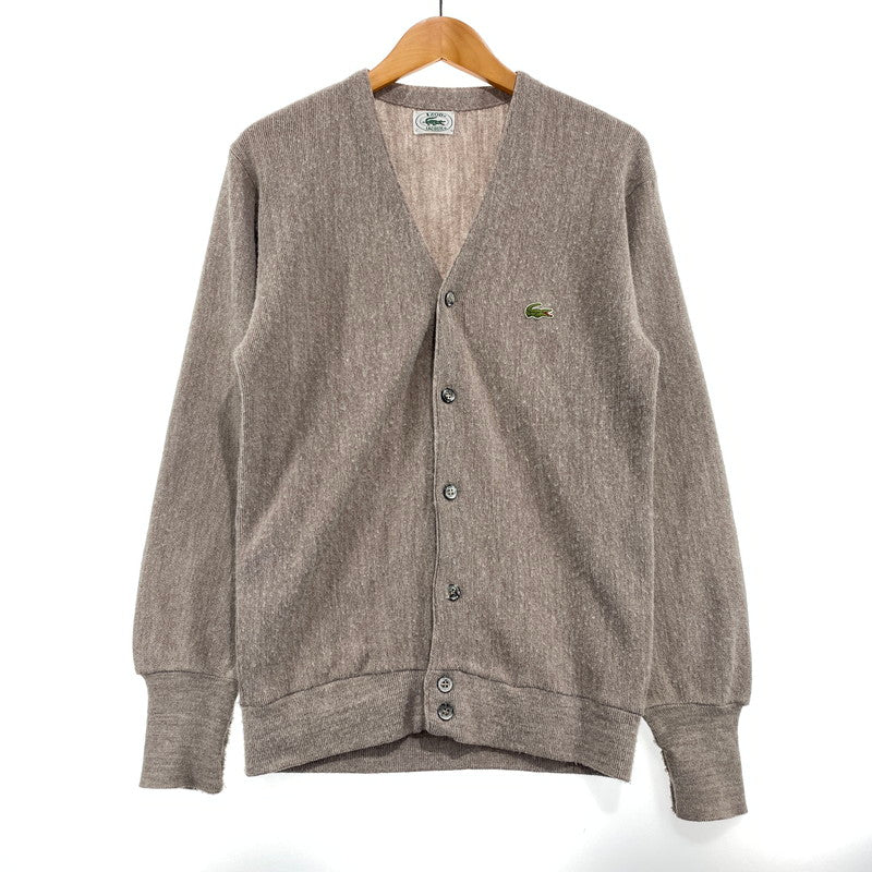 【中古品】【メンズ】 IZOD LACOSTE アイゾッド ラコステ 90's ACRYLIC KNIT CARDIGAN 90年代 アクリル ニット カーディガン 長袖 トップス 145-260828-yo-03-teih サイズ：不明 カラー：ベージュ系 万代Net店