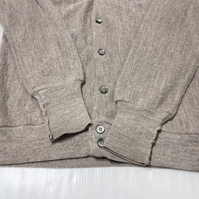 【中古品】【メンズ】 IZOD LACOSTE アイゾッド ラコステ 90's ACRYLIC KNIT CARDIGAN 90年代 アクリル ニット カーディガン 長袖 トップス 145-260828-yo-03-teih サイズ：不明 カラー：ベージュ系 万代Net店