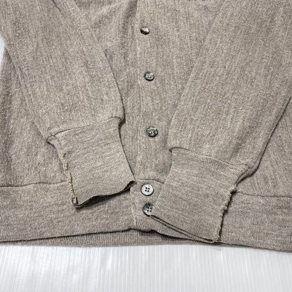 【中古品】【メンズ】 IZOD LACOSTE アイゾッド ラコステ 90's ACRYLIC KNIT CARDIGAN 90年代 アクリル ニット カーディガン 長袖 トップス 145-260828-yo-03-teih サイズ：不明 カラー：ベージュ系 万代Net店