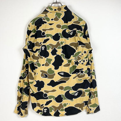 【中古品】【メンズ】 ABATHINGAPE アベイシング エイプ L/S GRAPHIC SHIRT ロングスリーブ 柄シャツ 長袖 トップス 142-260721-sa-15-tei サイズ：S カラー：柄 万代Net店