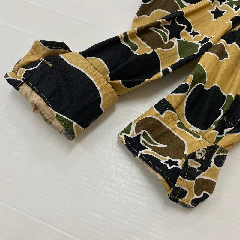 【中古品】【メンズ】 ABATHINGAPE アベイシング エイプ L/S GRAPHIC SHIRT ロングスリーブ 柄シャツ 長袖 トップス 142-260721-sa-15-tei サイズ：S カラー：柄 万代Net店