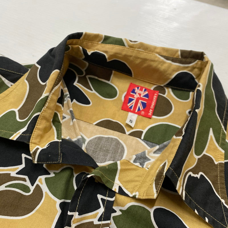【中古品】【メンズ】 ABATHINGAPE アベイシング エイプ L/S GRAPHIC SHIRT ロングスリーブ 柄シャツ 長袖 トップス 142-260721-sa-15-tei サイズ：S カラー：柄 万代Net店