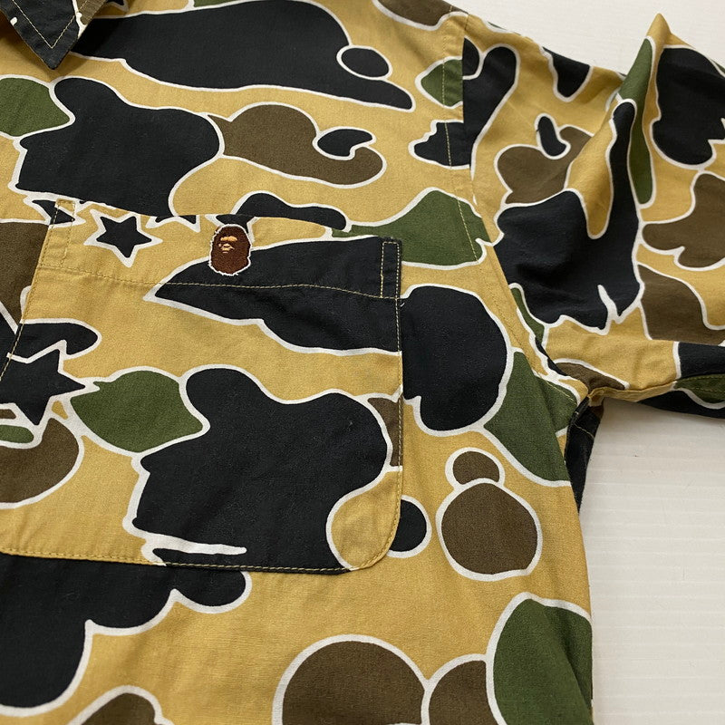 【中古品】【メンズ】 ABATHINGAPE アベイシング エイプ L/S GRAPHIC SHIRT ロングスリーブ 柄シャツ 長袖 トップス 142-260721-sa-15-tei サイズ：S カラー：柄 万代Net店