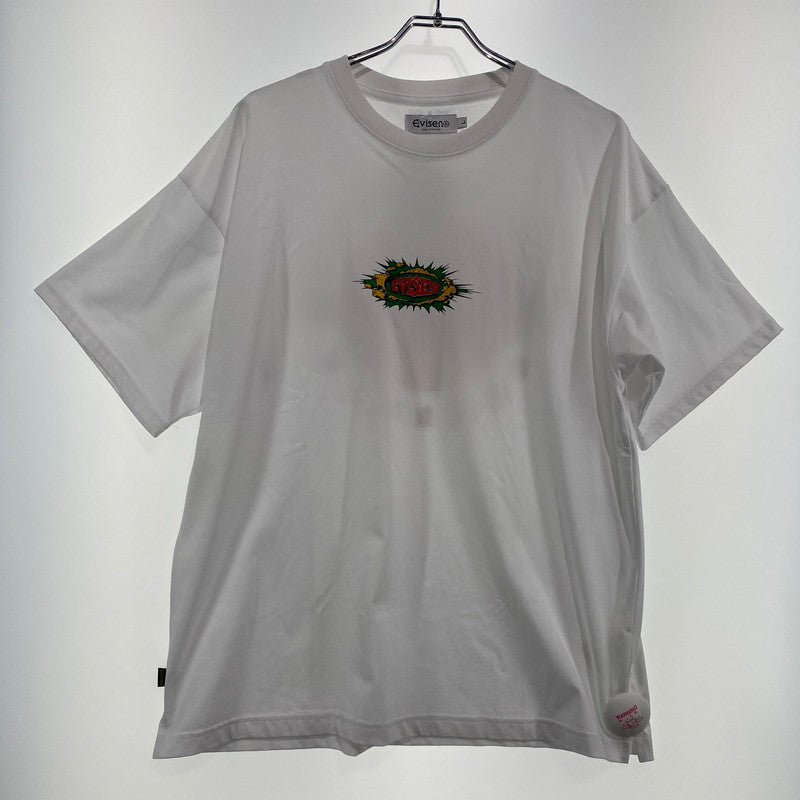 【中古美品】【メンズ】 Evisen Skateboards エヴィセン WORLD LOGO TEE Tシャツ 142-260822-nm-30-tei サイズ：L カラー：ホワイト 万代Net店