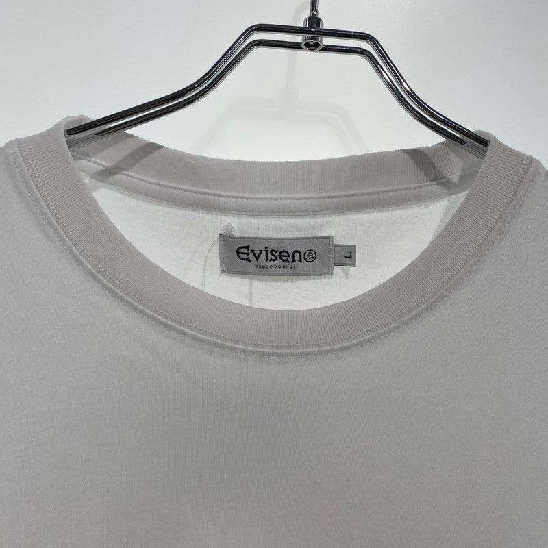 【中古美品】【メンズ】 Evisen Skateboards エヴィセン WORLD LOGO TEE Tシャツ 142-260822-nm-30-tei サイズ：L カラー：ホワイト 万代Net店