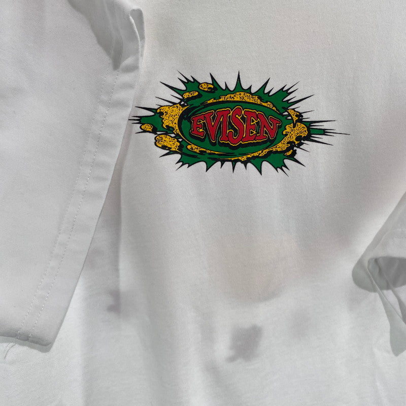【中古美品】【メンズ】 Evisen Skateboards エヴィセン WORLD LOGO TEE Tシャツ 142-260822-nm-30-tei サイズ：L カラー：ホワイト 万代Net店