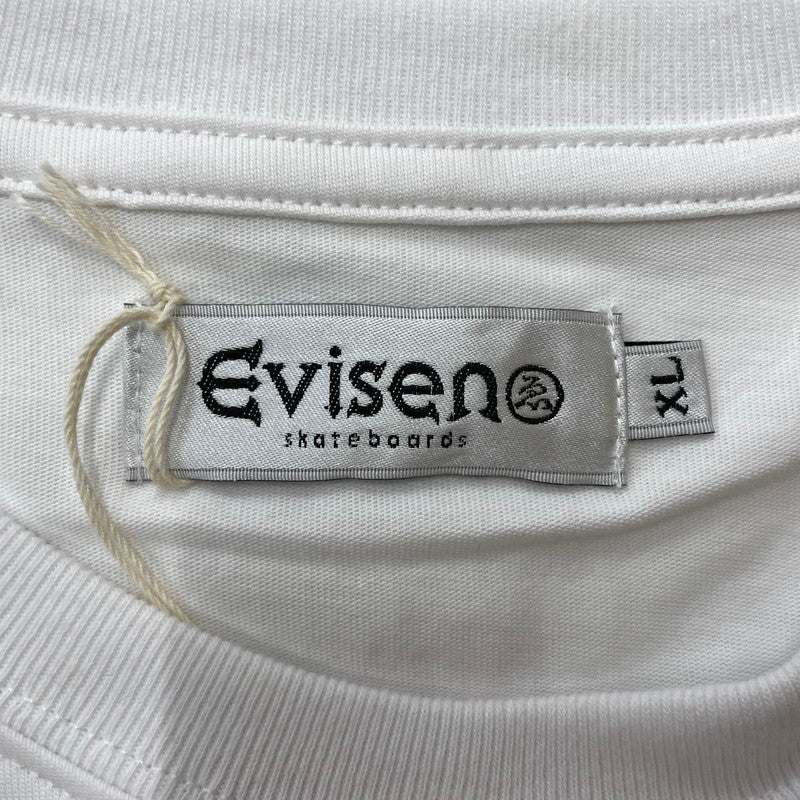 【中古品】【メンズ】 Evisen Skateboards ゑ エヴィセン スケートボード SUMMER COLLECTION S/S TEE 25SU-T07 サマーコレクション ショートスリーブTシャツ 半袖トップス 142-260826-ss-02-teih サイズ：XL カラー：ホワイト 万代Net店