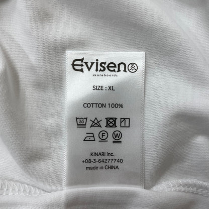 【中古品】【メンズ】 Evisen Skateboards ゑ エヴィセン スケートボード SUMMER COLLECTION S/S TEE 25SU-T07 サマーコレクション ショートスリーブTシャツ 半袖トップス 142-260826-ss-02-teih サイズ：XL カラー：ホワイト 万代Net店