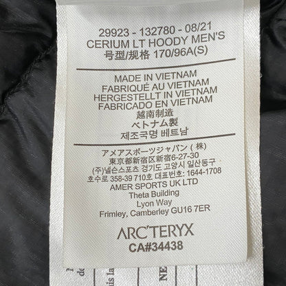 【現状渡し品】【メンズ】 ARCTERYX アークテリクス CERIUM LT HOODY 29923-132780 セリウム ライト ウェイト フーディー アウター 144-260721-sa-01-tei サイズ：S カラー：ブラック 万代Net店
