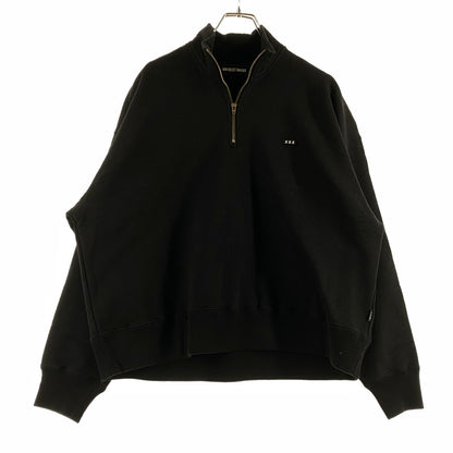 【中古品】【メンズ】 GOD SELECTION ゴッド セレクション HALF ZIP SWEAT ハーフ ジップ スウェット トップス トレーナー 142-260721-sa-05-tei サイズ：フリーサイズ カラー：ブラック 万代Net店