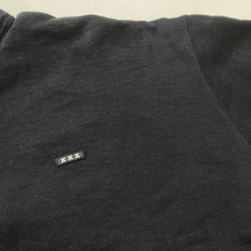 【中古品】【メンズ】 GOD SELECTION ゴッド セレクション HALF ZIP SWEAT ハーフ ジップ スウェット トップス トレーナー 142-260721-sa-05-tei サイズ：フリーサイズ カラー：ブラック 万代Net店