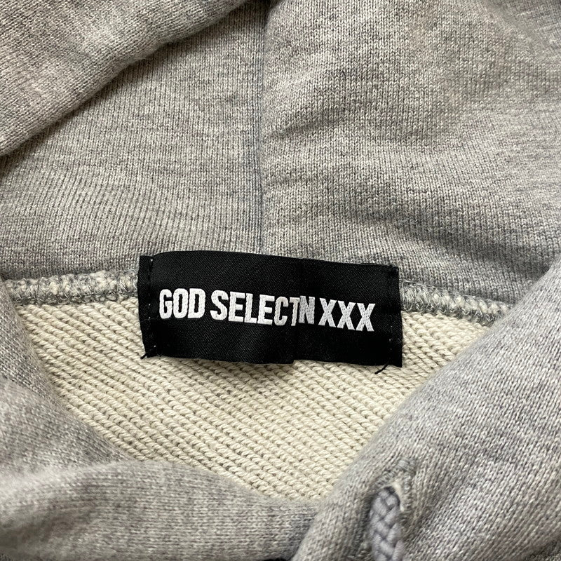 【中古品】【メンズ】 GODSLECTION XXX ゴッド セレクション トリプルエックス PULLOVER HOODIEプルーオーバー フーディー パーカー 142-260721-sa-10-tei サイズ：M カラー：グレー 万代Net店
