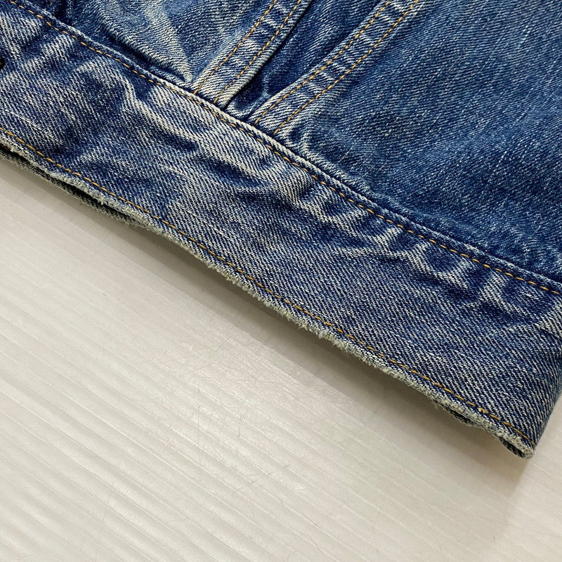 【中古品】【メンズ】 HYSTERIC GLAMOUR ヒステリック グラマー 13OZ OLD BLUE KINKY JEANS 3RD TYPE DENIM JACKET 02203AB12 デニムジャケット アウター 140-260721-sa-06-tei サイズ：S カラー：インディゴ 万代Net店