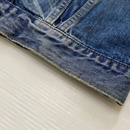 【中古品】【メンズ】 HYSTERIC GLAMOUR ヒステリック グラマー 13OZ OLD BLUE KINKY JEANS 3RD TYPE DENIM JACKET 02203AB12 デニムジャケット アウター 140-260721-sa-06-tei サイズ：S カラー：インディゴ 万代Net店