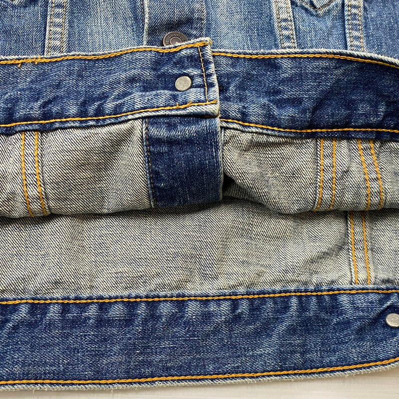 【中古品】【メンズ】 HYSTERIC GLAMOUR ヒステリック グラマー 13OZ OLD BLUE KINKY JEANS 3RD TYPE DENIM JACKET 02203AB12 デニムジャケット アウター 140-260721-sa-06-tei サイズ：S カラー：インディゴ 万代Net店