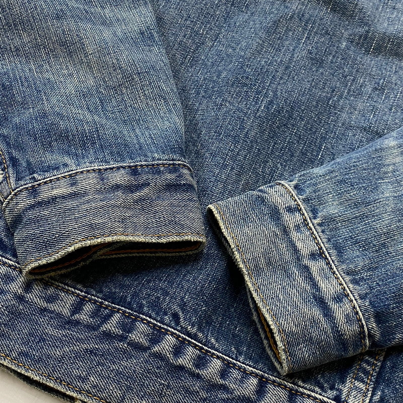 【中古品】【メンズ】 HYSTERIC GLAMOUR ヒステリック グラマー 13OZ OLD BLUE KINKY JEANS 3RD TYPE DENIM JACKET 02203AB12 デニムジャケット アウター 140-260721-sa-06-tei サイズ：S カラー：インディゴ 万代Net店