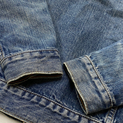 【中古品】【メンズ】 HYSTERIC GLAMOUR ヒステリック グラマー 13OZ OLD BLUE KINKY JEANS 3RD TYPE DENIM JACKET 02203AB12 デニムジャケット アウター 140-260721-sa-06-tei サイズ：S カラー：インディゴ 万代Net店