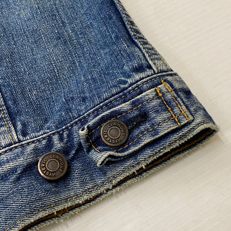 【中古品】【メンズ】 HYSTERIC GLAMOUR ヒステリック グラマー 13OZ OLD BLUE KINKY JEANS 3RD TYPE DENIM JACKET 02203AB12 デニムジャケット アウター 140-260721-sa-06-tei サイズ：S カラー：インディゴ 万代Net店
