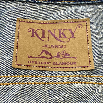 【中古品】【メンズ】 HYSTERIC GLAMOUR ヒステリック グラマー 13OZ OLD BLUE KINKY JEANS 3RD TYPE DENIM JACKET 02203AB12 デニムジャケット アウター 140-260721-sa-06-tei サイズ：S カラー：インディゴ 万代Net店