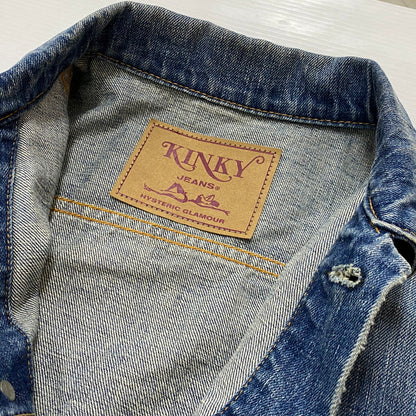 【中古品】【メンズ】 HYSTERIC GLAMOUR ヒステリック グラマー 13OZ OLD BLUE KINKY JEANS 3RD TYPE DENIM JACKET 02203AB12 デニムジャケット アウター 140-260721-sa-06-tei サイズ：S カラー：インディゴ 万代Net店