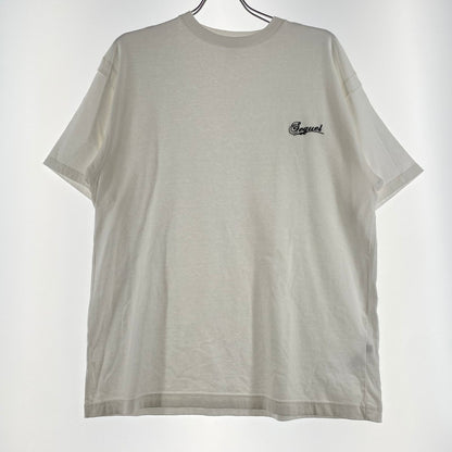 【中古品】【メンズ】 SEQUEL スィークェル EMBROIDERY LOGO TEE 刺繍 ロゴ Tシャツ 半袖 トップス 142-260721-sa-02-tei サイズ：L カラー：ホワイト 万代Net店