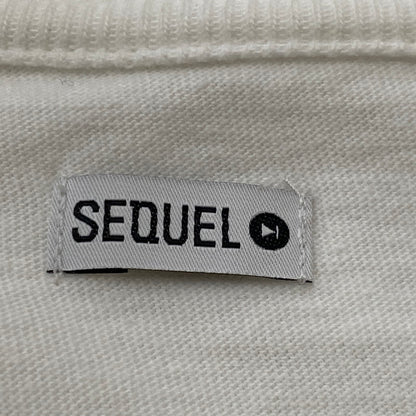 【中古品】【メンズ】 SEQUEL スィークェル EMBROIDERY LOGO TEE 刺繍 ロゴ Tシャツ 半袖 トップス 142-260721-sa-02-tei サイズ：L カラー：ホワイト 万代Net店