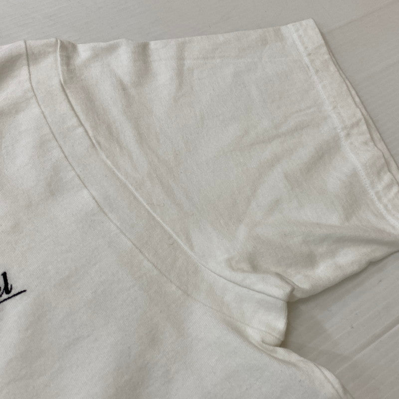 【中古品】【メンズ】 SEQUEL スィークェル EMBROIDERY LOGO TEE 刺繍 ロゴ Tシャツ 半袖 トップス 142-260721-sa-02-tei サイズ：L カラー：ホワイト 万代Net店