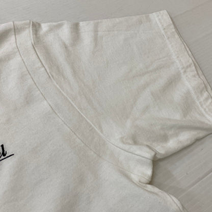 【中古品】【メンズ】 SEQUEL スィークェル EMBROIDERY LOGO TEE 刺繍 ロゴ Tシャツ 半袖 トップス 142-260721-sa-02-tei サイズ：L カラー：ホワイト 万代Net店